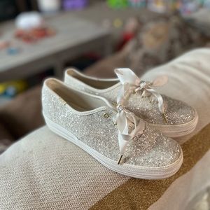 Women's 6.5 Keds x kate spade new york Triple Glitter